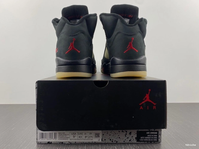 Cheap TBK Gore-Tex Air Off Jordan 5 DR0092-001 Noir 0726